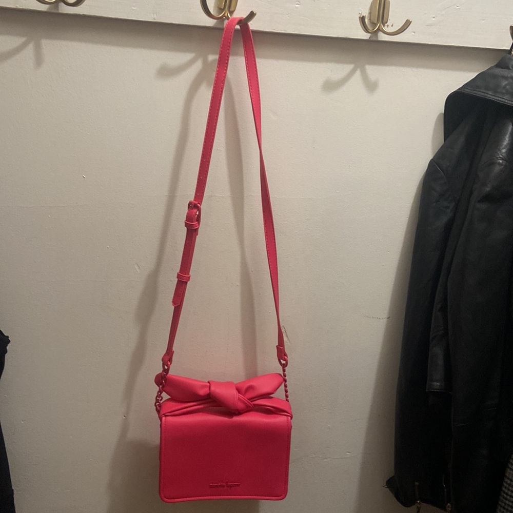 Nanette Lepore Pink Bow Crossbody Bag - Picture 3 of 5